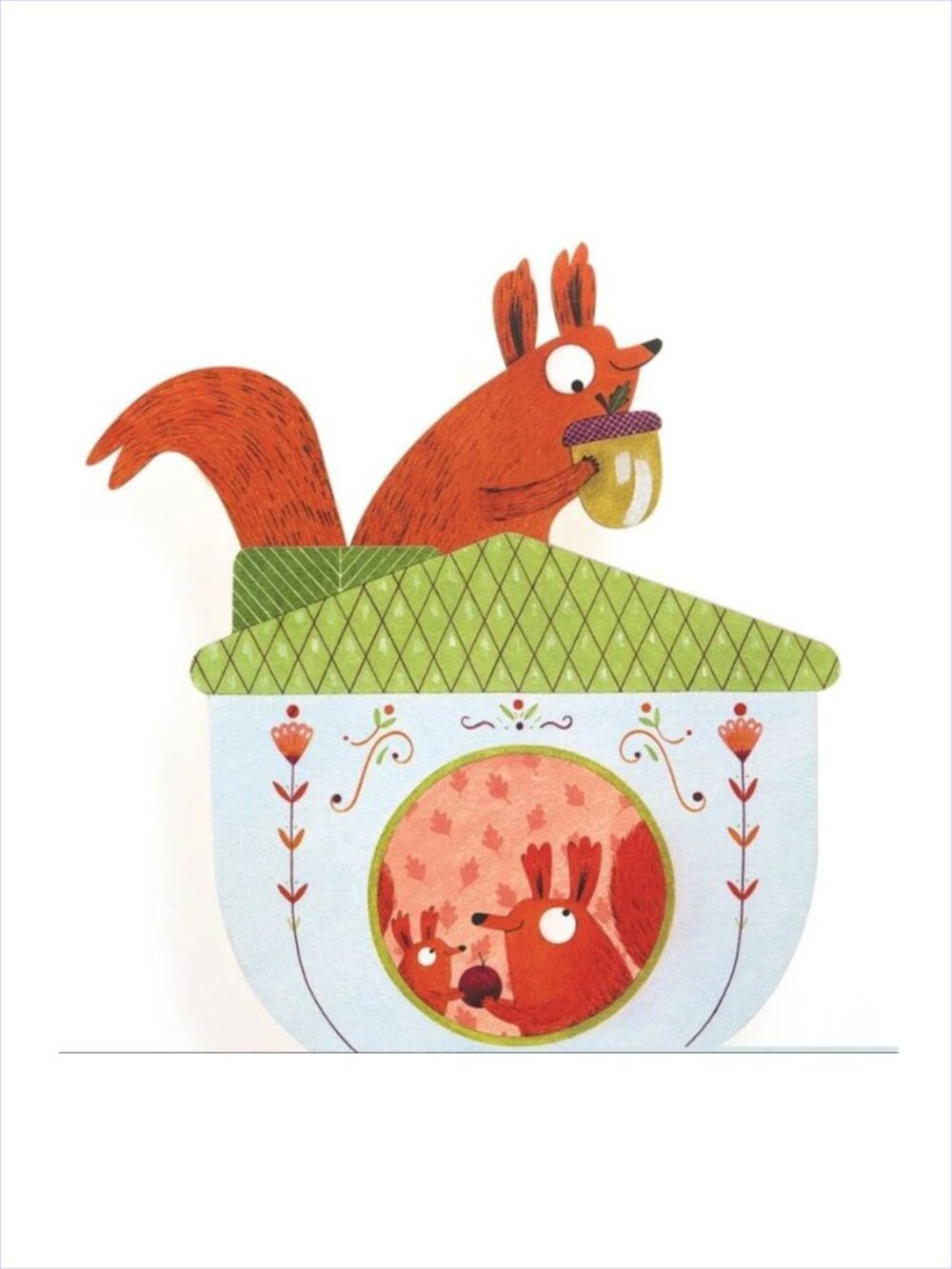 Djeco Wall-mounted Animated Musical Box - Squirrel  New in Box